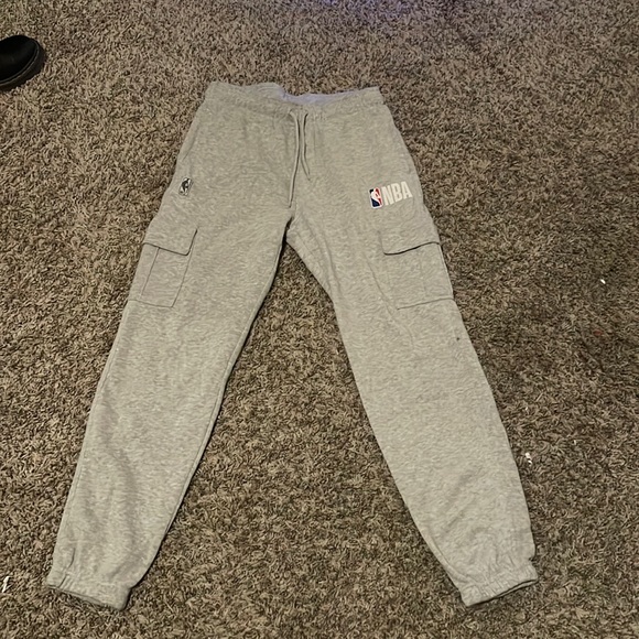 NBA grey cargos sweats - Picture 1 of 2